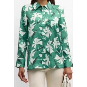 Stuad Martha Printed Button-Front Tunic Shirt XS